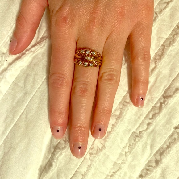 •Vintage Gold Plated Ring Set• - Picture 1 of 3